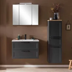 Best Wohnen Modern Country Badeinrichtung Set - Novelya (dreiteilig)