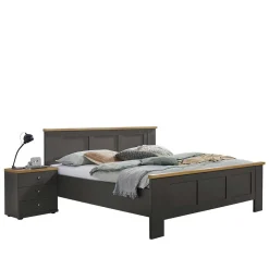 Online Wohnen Modern Country Bett mit 180 cm Breite - Cretania