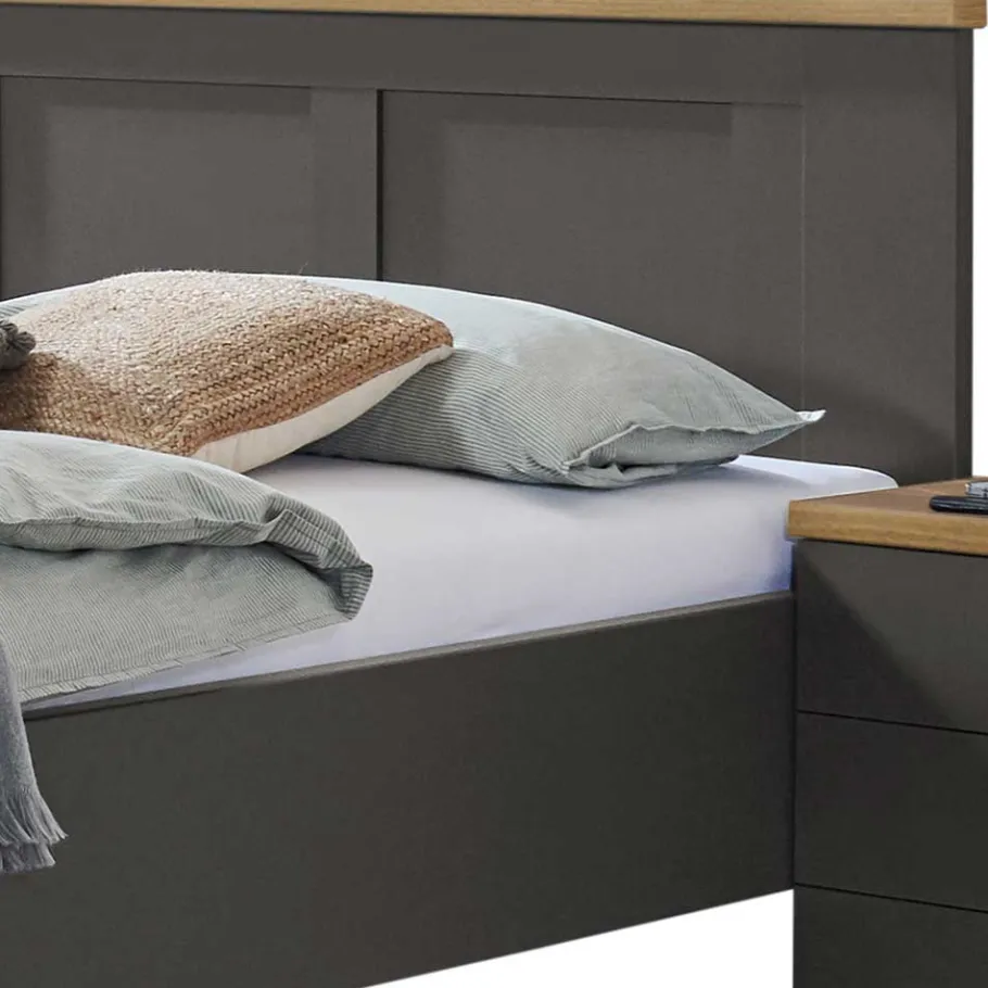 Online Wohnen Modern Country Bett mit 180 cm Breite - Cretania