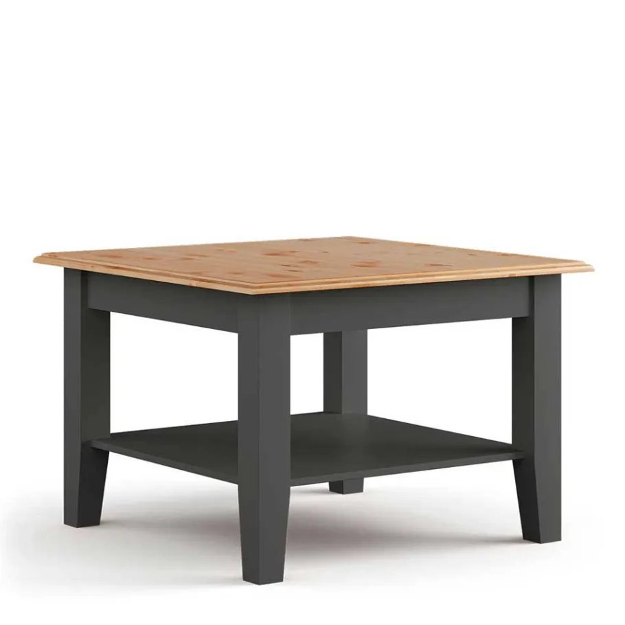 Online Wohnen Modern Country Couchtisch in Grau und Kiefer - Eromsia