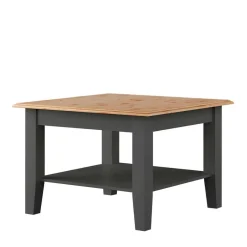 Online Wohnen Modern Country Couchtisch in Grau und Kiefer - Eromsia