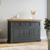 Clearance Wohnen Modern Country Kombi-Kommode 130 cm breit - Eromsia