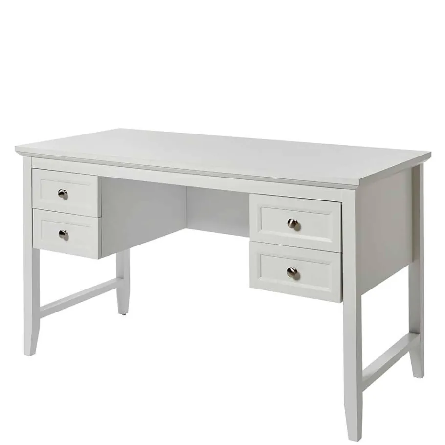 Online Wohnen Modern Country Schreibtisch in Weiß - Carter