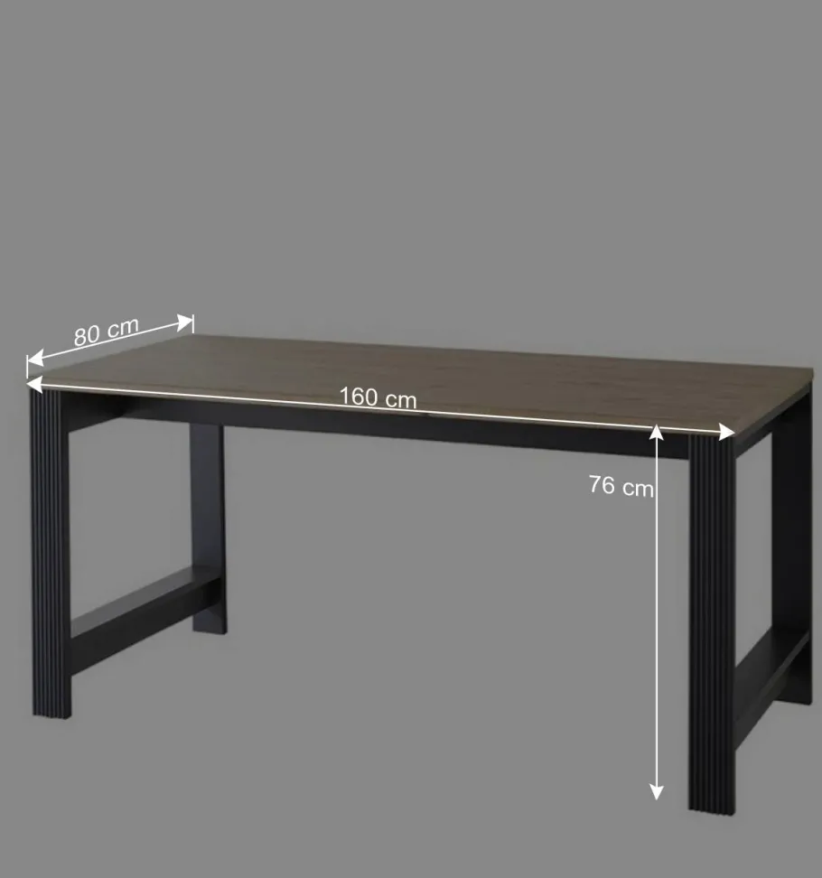 New Wohnen Modern Country Schreibtisch & Rollcontainer - Joe (zweiteilig)
