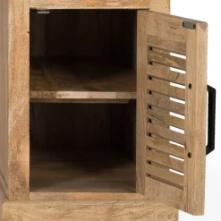 Best Wohnen Modern Country Schreibtisch mit Lamellentüren - Muray