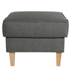 Outlet Wohnen Modern Country Sessel in Anthrazit mit Buche Natur - Mediteranos