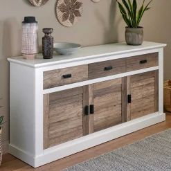 Sale Wohnen Modern Country Sideboard in Weiß - Gunjo