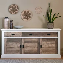 Sale Wohnen Modern Country Sideboard in Weiß - Gunjo