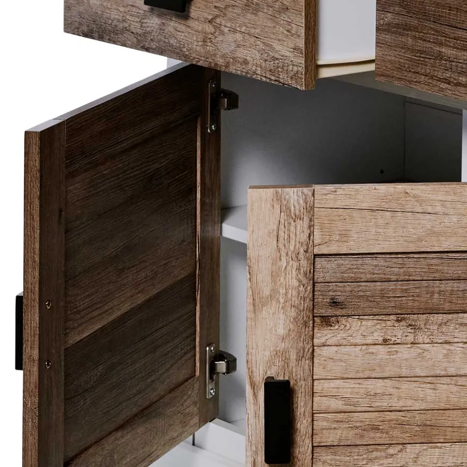 Sale Wohnen Modern Country Sideboard in Weiß - Gunjo