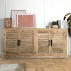 Clearance Wohnen Modern Country Sideboard mit Lamellentüren - Muray
