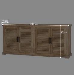 Clearance Wohnen Modern Country Sideboard mit Lamellentüren - Muray