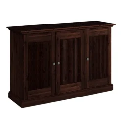 Best Wohnen Modern Country Sideboard in Dunkelbraun - Nauizia