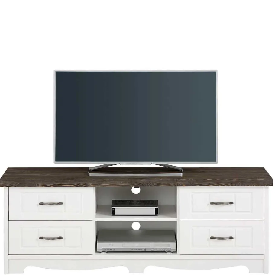 Best Wohnen Modern Country TV Board aus Kiefer - Ayrinu