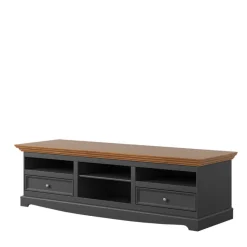 Clearance Wohnen Modern Country TV Board in Grau & Kiefer - Eromsia