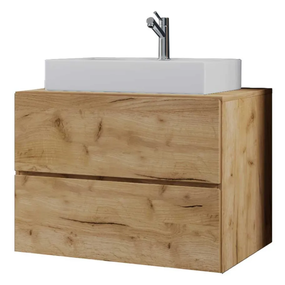 Best Wohnen Moderne Badmöbel im Holzlook - Toulon (vierteilig)