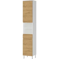 New Wohnen Moderne Badmöbel zweifarbig - Aspariavo (dreiteilig)