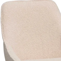 Sale Wohnen Moderne Boucle Barstühle in Beige - Alberta (2er Set)