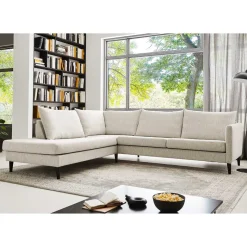 Discount Wohnen Moderne Eckcouch in Creme - Bentema
