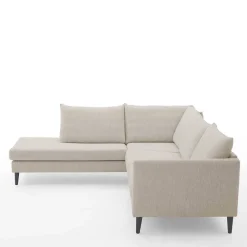 Discount Wohnen Moderne Eckcouch in Creme - Bentema