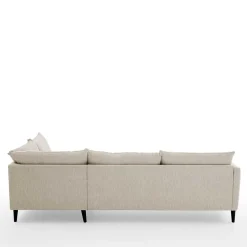 Discount Wohnen Moderne Eckcouch in Creme - Bentema