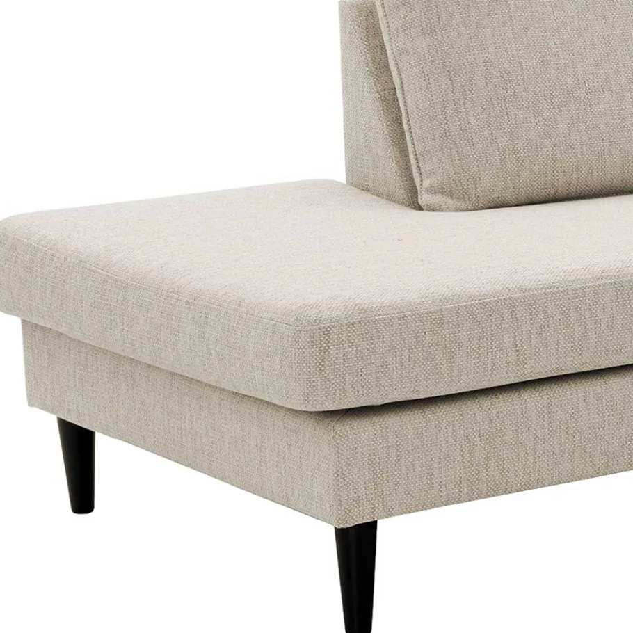 Discount Wohnen Moderne Eckcouch in Creme - Bentema