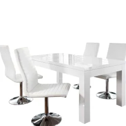 Wohnen Moderne Essgruppe mit 4 Drehstühlen - Baiamare (fünfteilig)