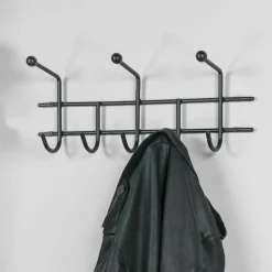 Online Wohnen Moderne Hakenleiste Garderobe in Schwarz - Winnington