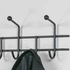 Online Wohnen Moderne Hakenleiste Garderobe in Schwarz - Winnington