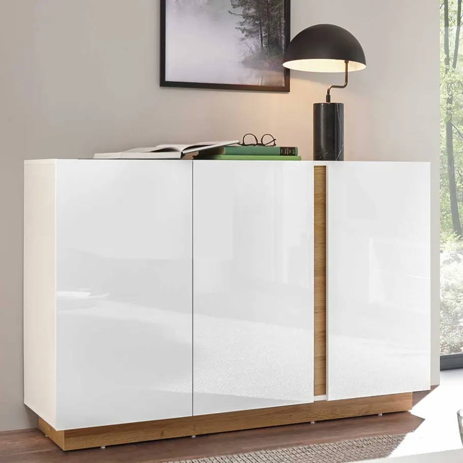 Discount Wohnen Moderne Kommode mit drei Türen - Myrda