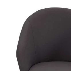 Discount Wohnen Moderne Tischsessel halbrund in Grau - Cianova (2er Set)