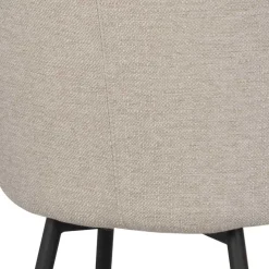 Sale Wohnen Moderne Tischsessel in Beige & Schwarz - Zoalyn (2er Set)