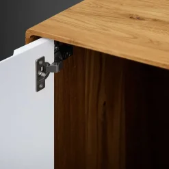 Sale Wohnen Moderne 2-türige Kommode in Weiß & Wildeiche - Diesta