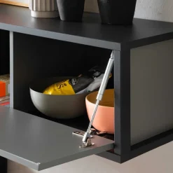 Online Wohnen Moderne TV Anbauwand in Grau - Ridona (zweiteilig)