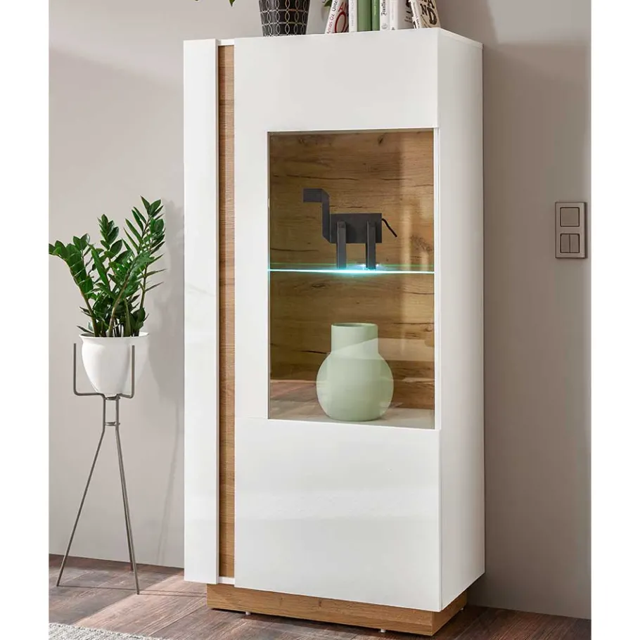 Hot Wohnen Moderne Vitrine 72x154x40 cm - Myrda