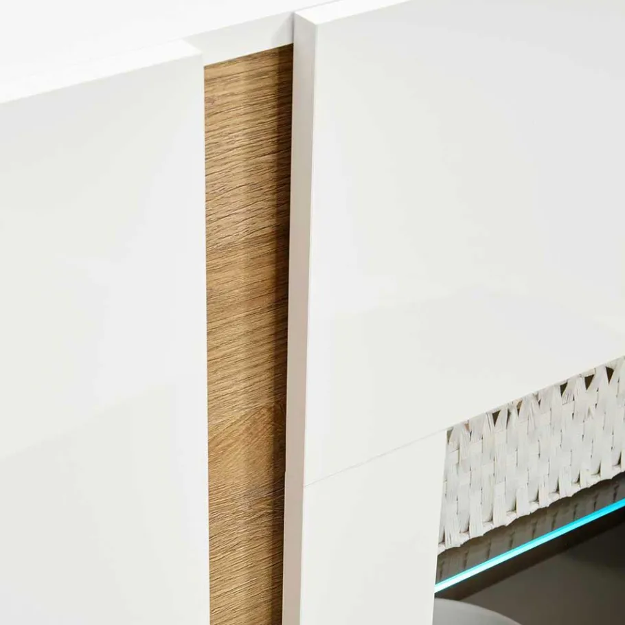 Hot Wohnen Moderne Vitrine 72x154x40 cm - Myrda