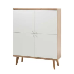 Wohnen Moderne Wohnmöbel Kombi in Weiß - Cablos (fünfteilig)