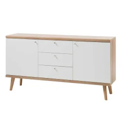 Wohnen Moderne Wohnmöbel Kombi in Weiß - Cablos (fünfteilig)
