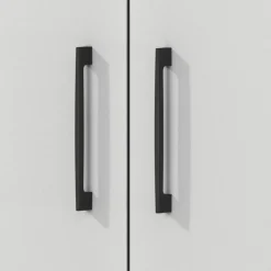 Clearance Wohnen Moderner Aktenschrank in Lichtgrau - Halcoms