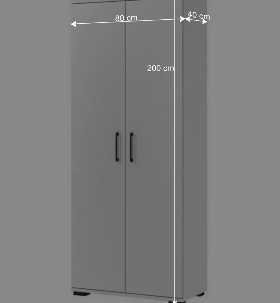 Clearance Wohnen Moderner Aktenschrank in Lichtgrau - Halcoms