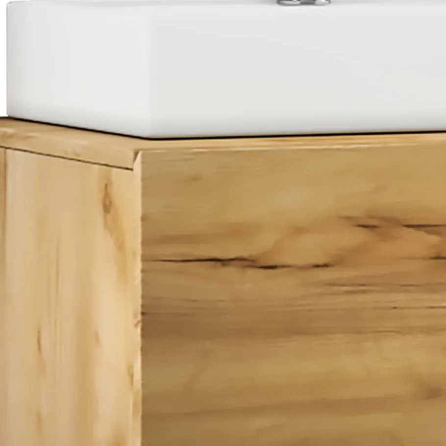 Wohnen Moderner Bad Waschplatz im Holz Look - Toulon (zweiteilig)