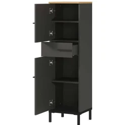 New Wohnen Moderner Badezimmerschrank 125 cm hoch - Lucrino