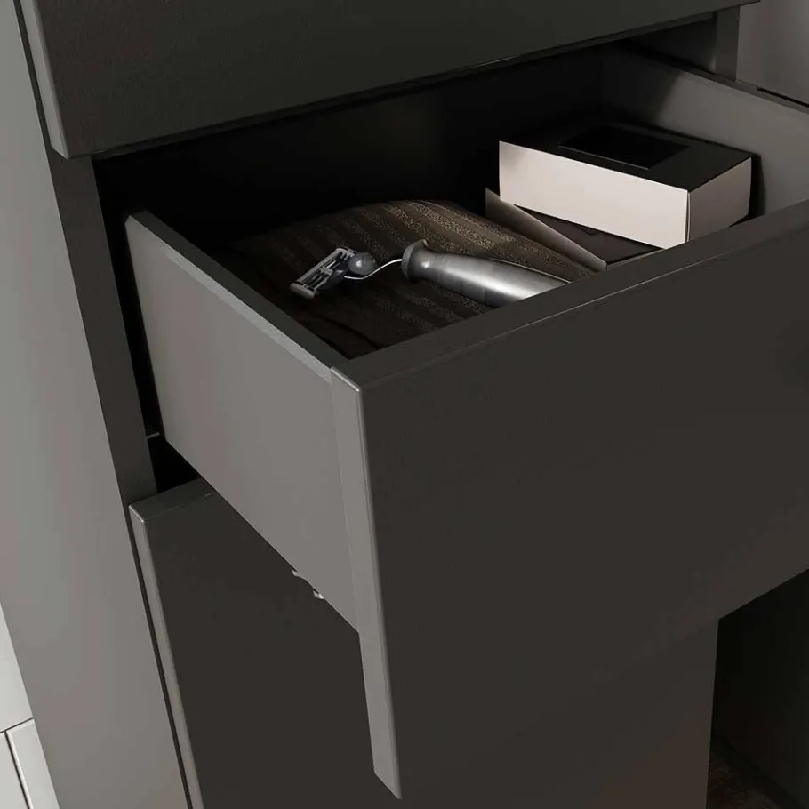 New Wohnen Moderner Badezimmerschrank 125 cm hoch - Lucrino
