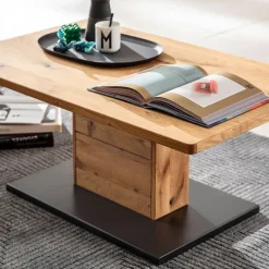 Hot Wohnen Moderner Couchtisch in Wildeiche und Anthrazit - Drinidad