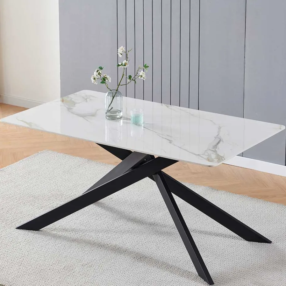Hot Wohnen Moderner Design-Esszimmertisch aus Sinterstein - Futriva