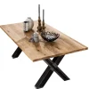 Best Wohnen Moderner Essenstisch mit Wildeiche Holzplatte - Nemphia