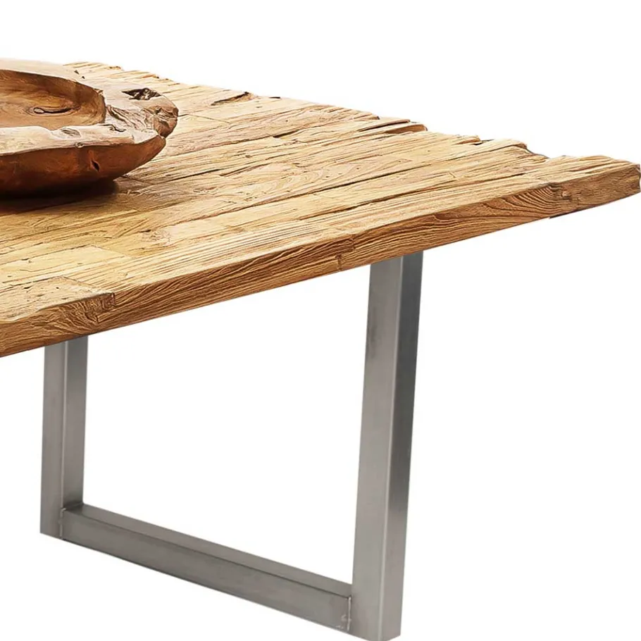 Hot Wohnen Moderner Esstisch aus recyceltem Teakholz - Adison