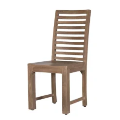 Outlet Wohnen Moderner Holzstuhl aus Mangobaum - Bosso (2er Set)