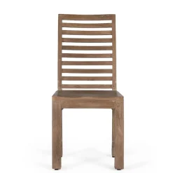 Outlet Wohnen Moderner Holzstuhl aus Mangobaum - Bosso (2er Set)