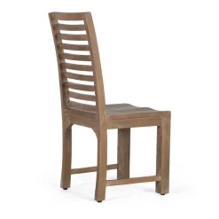 Outlet Wohnen Moderner Holzstuhl aus Mangobaum - Bosso (2er Set)