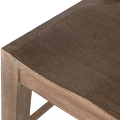 Outlet Wohnen Moderner Holzstuhl aus Mangobaum - Bosso (2er Set)